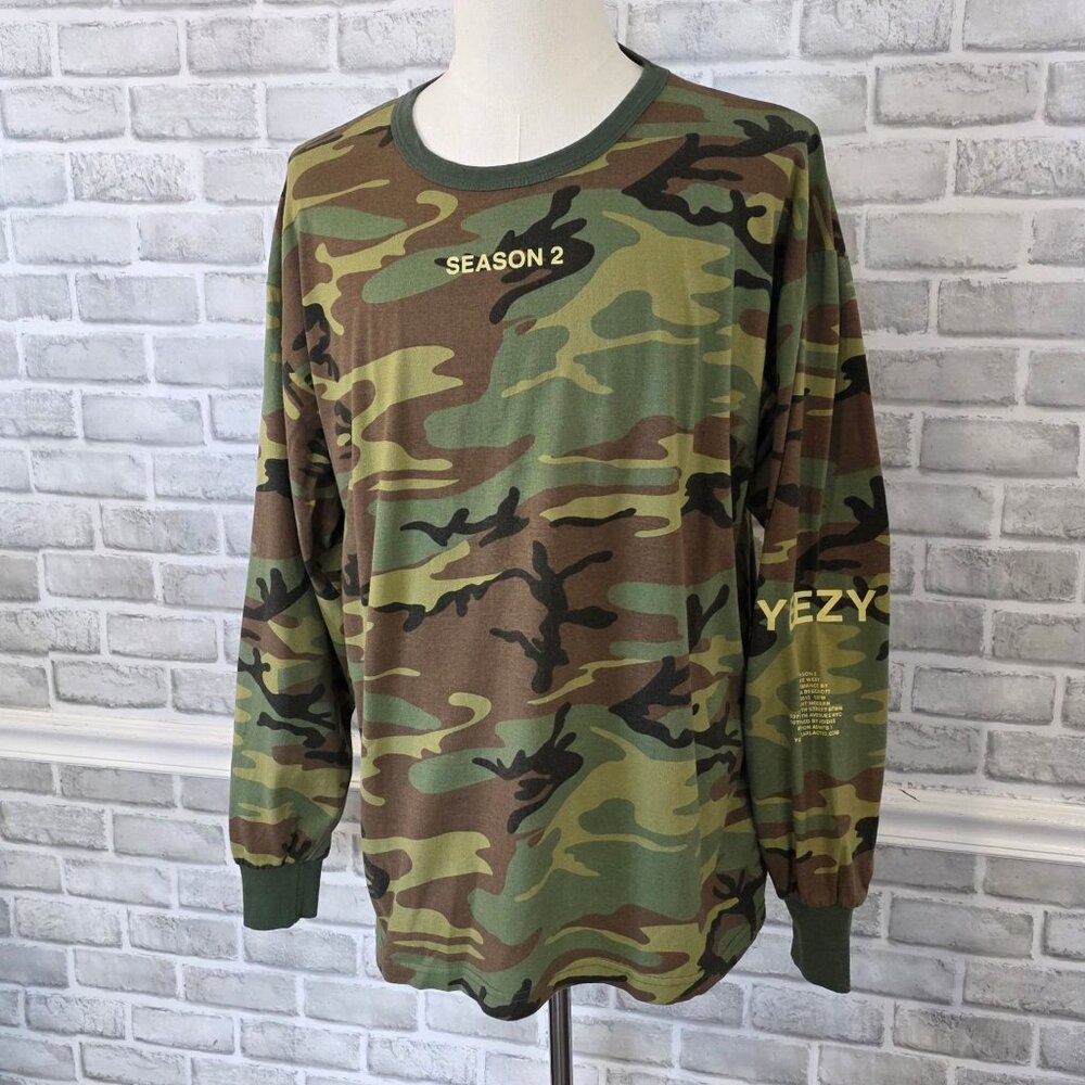 Rothco Yeezy Season 2 Kanye West 2015 Long Sleeve Camo Men 2XL Streetwear